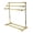 Brass, variant on Kingston Brass SCC8232 Maximilien 28" Freestanding Pedestal 3-Tier Towel Rack, Polished Brass
