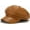 Caramel, variant on Womens PU Leather Newsboy Cap 8 Panel Paperboy Newsie Cap Bakerboy Beret Cabbie Hat