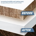 thumbnail image 3 of GHSDFBB Bande de Bordure Blanche, Rouleau de 1 Pouce X 50 Pieds en PVC, Bordure Flexible Pré-Collée, Adhésif à Chaud, Application Facile pour Réparation de Meubles, 3 of 7