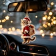 thumbnail image 4 of 2026 Christmas Home Party Decoration Christmas Flat Acrylic Ornaments Cute Mini Hanging Pendants Xmas Tree Decorations Car Interior Rearview Mirror Hanging Decor Festive Small Gift For Holiday, 4 of 7