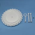 thumbnail image 5 of Clearance Fruit Plate under $10,2 Pcs 3 Tier Cupcake Stand Fruit Plate Cakes For Wedding Home Birthday Tea Party Serving Platter(White), 5 of 6