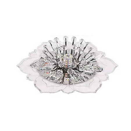 

EDFRWWS Crystal Ceiling Fixture Embedded Corridor Lamp for Living Room (Colored Light)