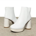 thumbnail image 3 of BURUDANI Women's Platform Block Heel Ankle Boots, 3 of 6