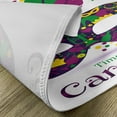 thumbnail image 5 of Ambesonne Mardi Gras Place Mats Set of 4, Time to Carnival, Standard Size, Magenta Green Yellow, 5 of 6
