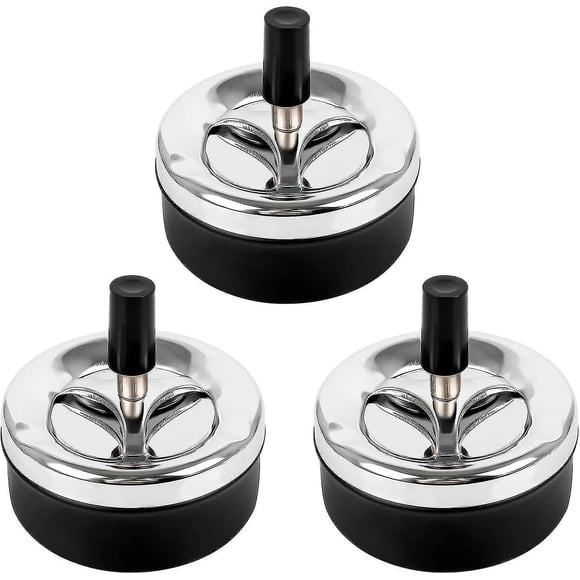 3pcs Ashtray Ashtray Outdoor Tabletop Ashtray Spinning Ashtray