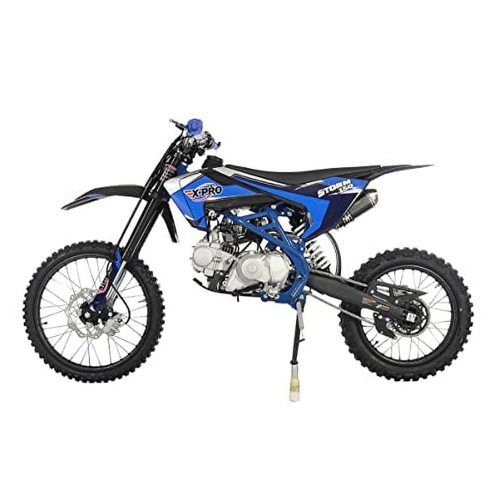 X-Pro Brand New 150cc Gas Pit Dirt Bike, 4 Manual Transmission Electric/Kick Start 19"/16" Tires