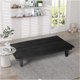 thumbnail image 4 of Futon Sofa Bed , 63.8'' Black Faux Suede Convertible Sofa Couch for Living Rooms, Apartments, And Offices,Living Room Sofas My Lux Decor Round, 4 of 6