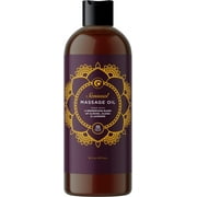 Aromatherapy Sensual Massage Oil for Couples - Relaxing Lavender Massaging Oil for Massage Therapy with Vitamin E Jojoba & Sweet Almond - Naturally Scented Vegan Non GMO & Gluten Free (16 Fl Oz)