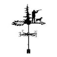 thumbnail image 2 of Hombre perro Veleta indicador de dirección del viento garaje herramienta de medición del viento Veleta de Metal para patio techo granja Gazebo Granero, 2 of 8