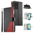 thumbnail image 3 of Funda cartera GANGXUN para Samsung Galaxy A53 5G , cuero PU con tarjetero, cremallera, correa de mano, soporte y protección 457°, 3 of 6
