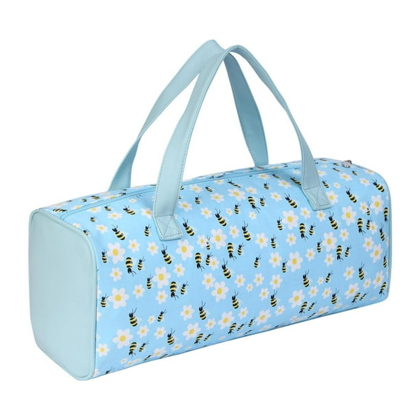 Bolsa para guardar lana, ideal para manualidades y accesorios de tejido. Bolsa grande para lana. Abeja azul