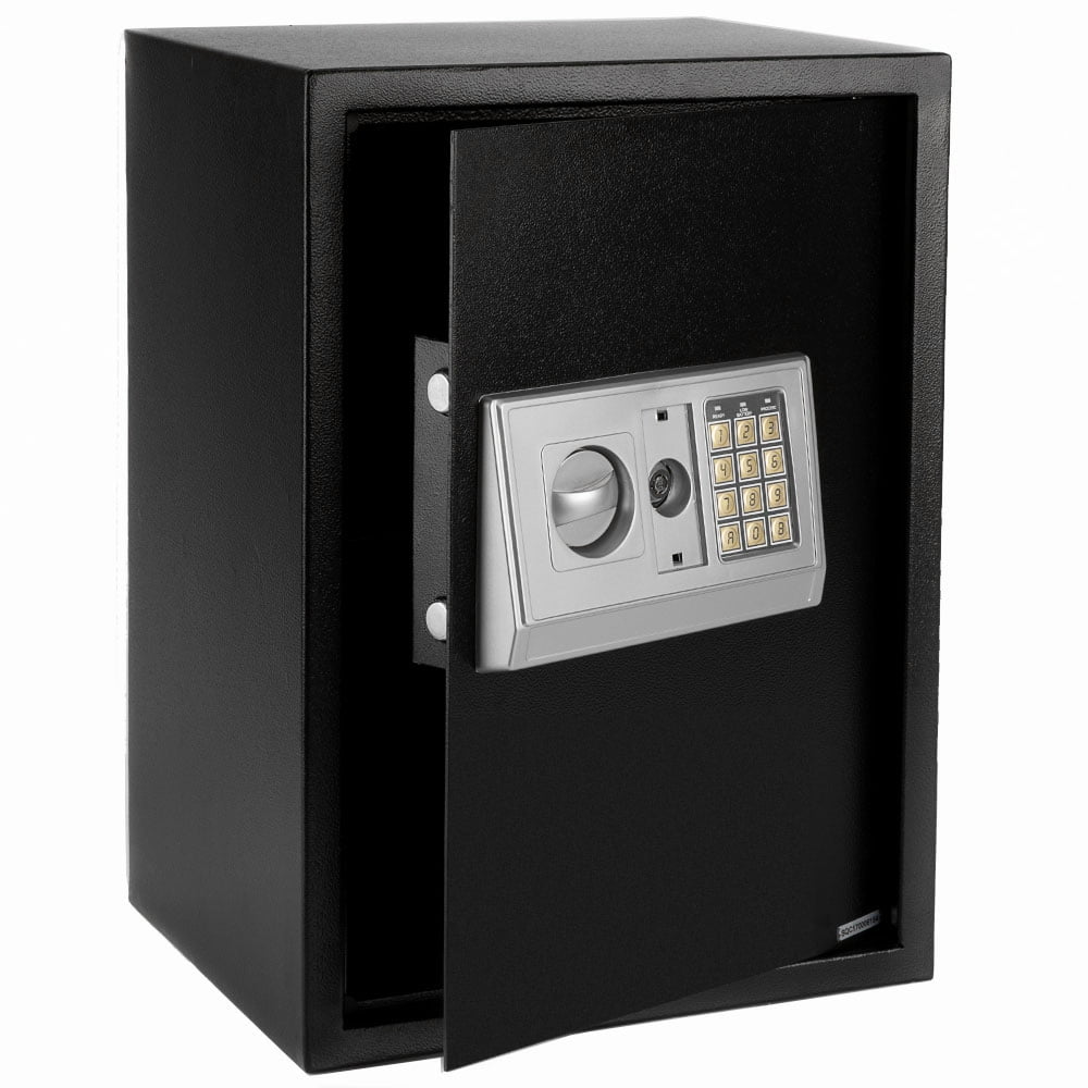 Kepooman Electronic Deluxe Digital Security Safe Box for Home Office, Black Kepooman Electronic Deluxe Digital Security Safe Box for Home Office, Black