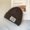 Dark green, variant on Warm Casual Street wear Crochet Matching Solid Colors Knitting Beanie Women Skullies Hat Fashion Design Korean Style Hat LIGHT GREEN