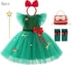 thumbnail image 3 of Vestido de baile de estrella de Navidad para niña, vestido de princesa para fiesta de carnaval, manga voladora de lujo, 2024 Original, 3 of 5