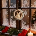 thumbnail image 4 of Adornos para árboles navideños, colgantes festivos, decoraciones planas de acrílico, con diseños de animales, con cuerda colgante para el árbol de Navidad, coronas, decoración estacional, 4 of 6
