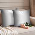 thumbnail image 3 of Grey Ombre Waterproof Outdoor Pillow Covers 18''x18'' Set of 2, Patio Furniture Cushion Covers for Chairs, Gray White Gradient Modern Abstract Art Decorative Pillow Cases for Garden/Pool/Beach, 3 of 9