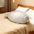 thumbnail image 4 of Gaiwos Chubby Squint Seal Pillow 15.75 inches, Seal Plush Pillow, Soft and Cute Seal Stuffed Animal Toy for Kids and Adults, Great Gift Idea for Hoilday, Birthdays and Anniversaries, 4 of 5