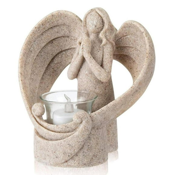 Resin Angel Statue Candle Holder Angel Candle Holder Home Angel Statue Figurines Remembrance Gifts in Memory of Loved One