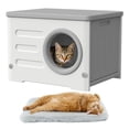 thumbnail image 1 of Casa para gatos exterior WOWOTOZN impermeable y aislada, 1 of 8
