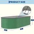 thumbnail image 5 of 24“ Tall Metal Planter Box for Vegetables, Flowers, Herbs, Rust-Resistant Outdoor Garden Box, 5 of 20