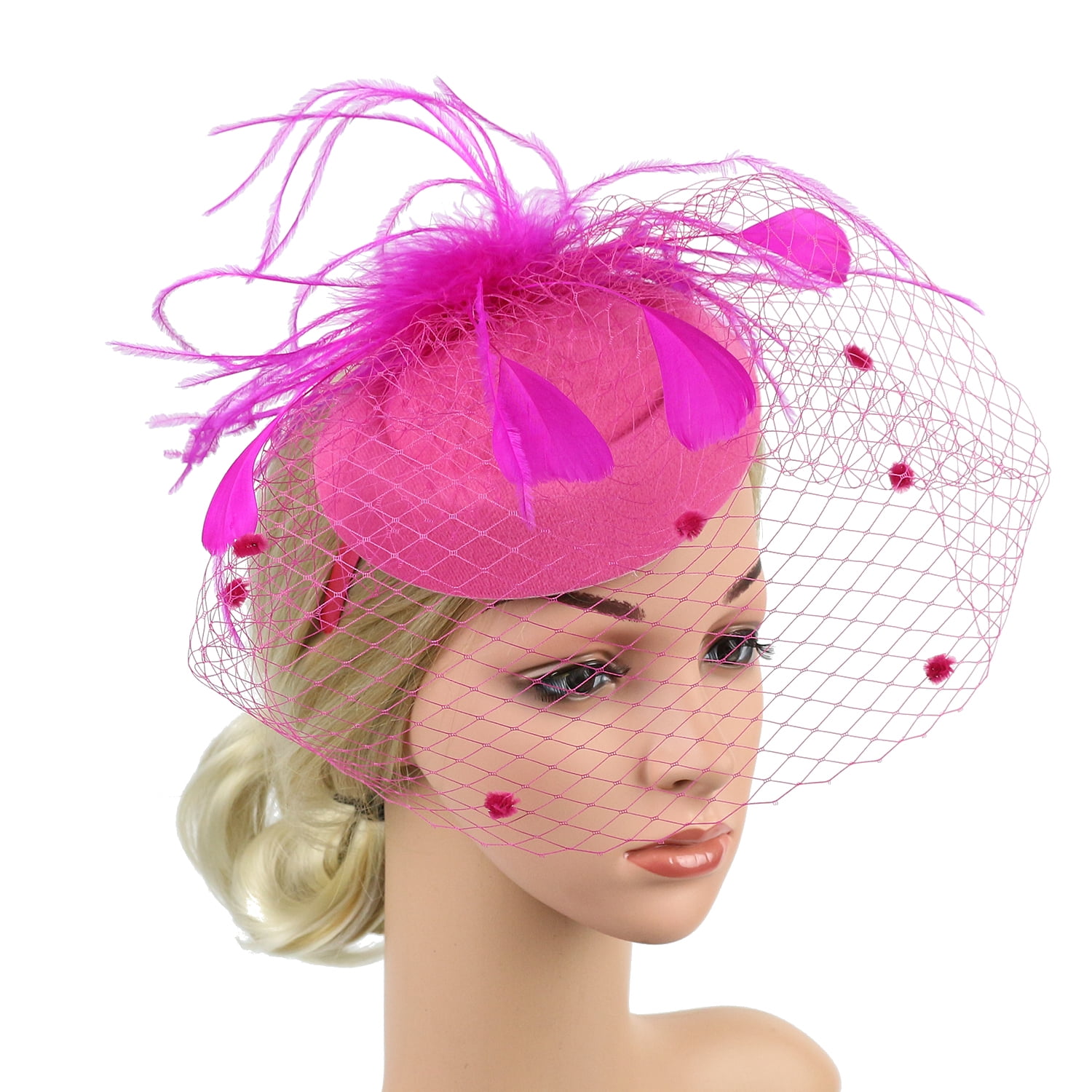 Headband Aliceband Hat Red Fascinator Weddings Hat Ladies Day Race Royal Ascot 