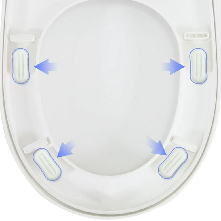 4pcs Self-adhesive Toilet Seats Gasket Replacement Bidet Lid Bumper Pads Set  .