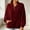 Wine, variant on NominalSnug Fuzzy Fleece Sweatshirts for Women 1/4 Zip up Long Sleeve Top Loose Fit Warm Pullover Jackets with Pocket
