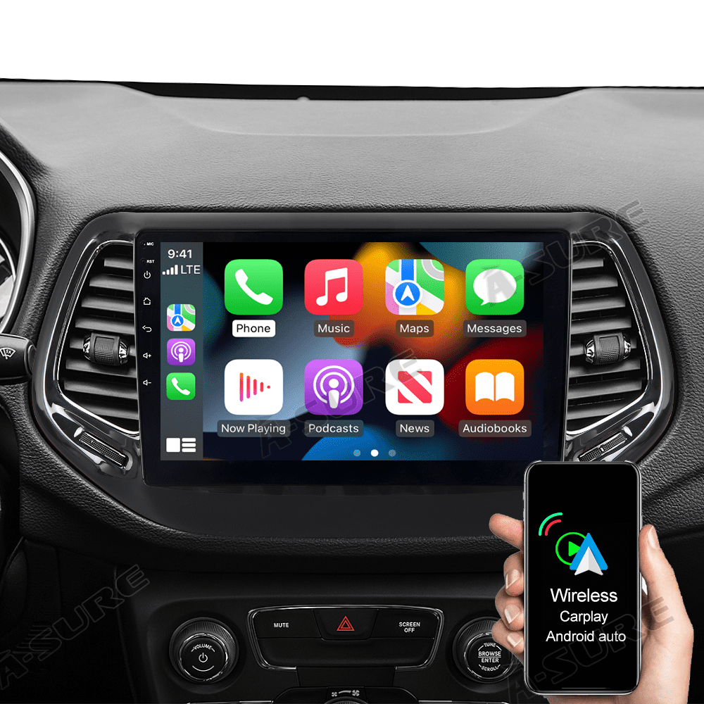 for Jeep Compass 20172020 Wireless Carplay Android 10 Car Stereo Radio