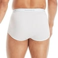 thumbnail image 4 of Hanes Ultimate Men's 3-Pack Classics Full Rise Brief, White, Large, 4 of 5
