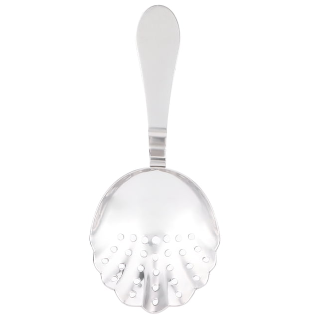 Colador de Barra, Colador Julep de Acero Inoxidable, Colador de Cuchara de Hielo Festoneado, Filtro, Barra de Cocina, Suministros, Accesorios, Plata barra Colador