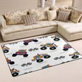 thumbnail image 2 of Cartoon Trucks Area Rugs Colorful Large Non-Slip Floor Mat Decorative Carpets Doormat for Kitchen Living Dining Dorm Playing Room Bedroom 31 x 20inch, 2 of 7