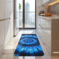 thumbnail image 4 of Blue Tie Dye Spiral Pattern Kitchen Rug Mat,Kitchen Runner Rugs Non Skid Washable,Decorative Kitchen Floor Mats for Kitchen,Sink,Laundry,17"x47.2", 4 of 7