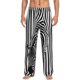 thumbnail image 1 of Fotbe Optical Zebra Illusion Pantalones de Pijama para Hombre, Pantalones de Dormir, Pantalones de Casa con Cintura Ajustable y Bolsillos-3X-Large, 1 of 6