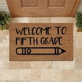 thumbnail image 4 of JeashCHAT Welcome Mat Fifth Grade Pencil Pattern Doormat for Classroom and Teachers' Office Entrance, Teacher Gifts, School Door Mat, 24 x 16 Inch, 4 of 6