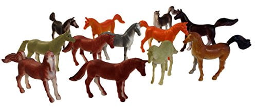 mini plastic horses