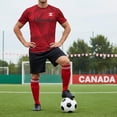 thumbnail image 6 of 2026 Soccer Cup Retro Jersey for Men, Round Neck Short Sleeve Pullover with National Flag & Player Graphic Print for Fan Gathering & Streetwear Wine XXXL, 6 of 7