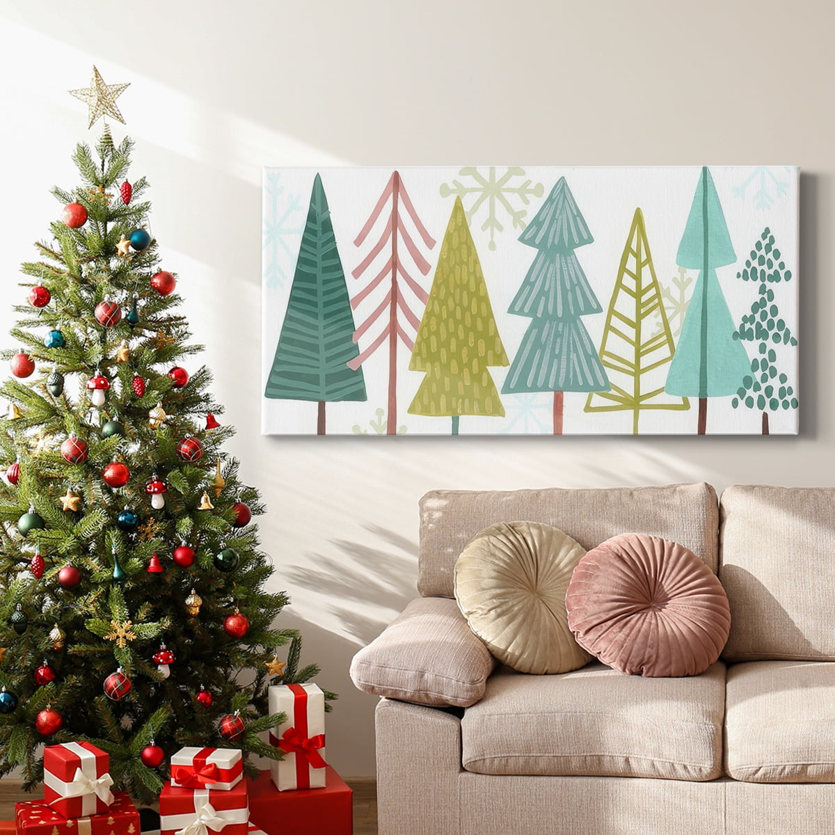 Modern Holiday Collection D- Gallery Wrapped Canvas