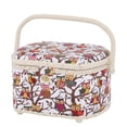 thumbnail image 2 of Michley Owl-Patterned Sewing Basket with 41-Piece Sewing Kit, 2 of 2