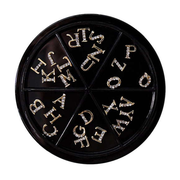 NUOLUX 52Ud Charms De Con Letras En Aleación Y Para Creativa