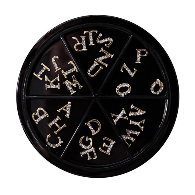 NUOLUX 52Ud Charms De Con Letras En Aleación Y Para Creativa