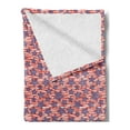 thumbnail image 2 of 4th of July Soft Flannel Fleece Blanket, Wavy Stripes of Freedom and Sketch Style Stars American Flag Motifs, Cozy Plush for Indoor and Outdoor Use, 50" x 70", Red White Violet Blue, by Ambesonne, 2 of 5