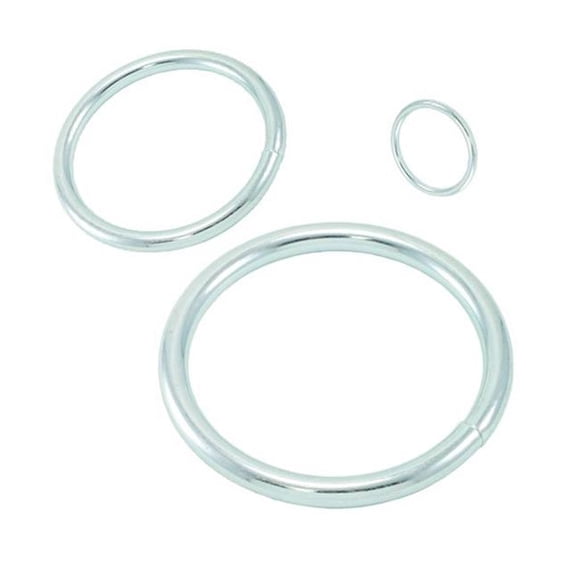 TC International 39267S 0.38 x 3 in. Round Steel Rings, 316 Stainless Steel - Pack of 10
