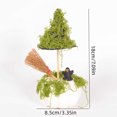 thumbnail image 2 of Xuyuer Halloween Witch Hat and Pumpkin Decor, 7 Inch Mini Fake Pumpkin Ornament for Dining Table Cabinet Holiday Party Display, 2 of 4