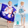 thumbnail image 4 of Toalla con capucha Ythuil Kids Space de 63 x 76 cm con mochila, 4 of 8