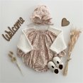 thumbnail image 4 of WEIYLL Bodysuits for Boys Floral Cotton Autumn Long Sleeve Pink Kids Clothing 6-12 Months, 4 of 5