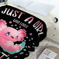 thumbnail image 3 of Just Girl Loves Axolotls Blanket Soft Blankets and Throws Flannel Cozy Lightweight Quilt Gift Perfect for Bed Sofa Couch-50 x40 Small for Kids, 3 of 6