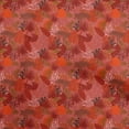 thumbnail image 1 of oneOone Silk Tabby Red Fabric Tropical Leaf Fabric For Sewing Printed Craft Fabric By The Yard 42 Inch Wide, 1 of 5