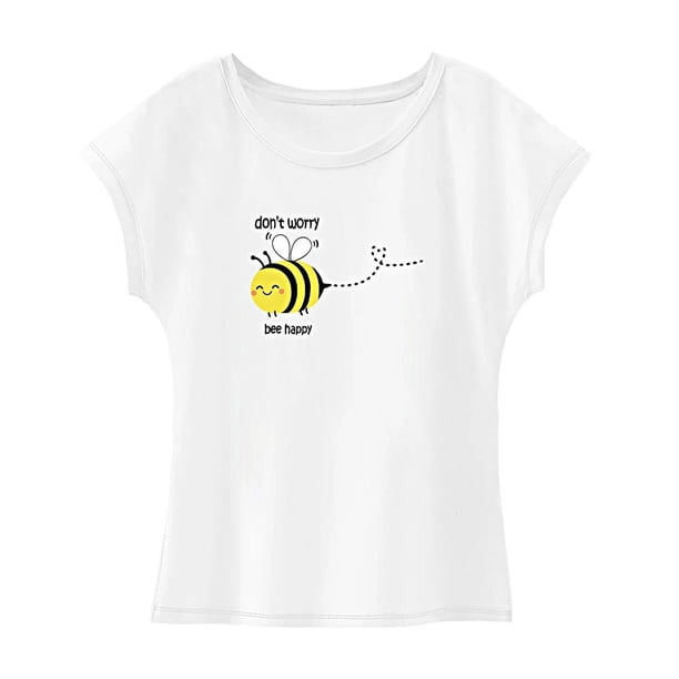 Camiseta de mujer Camiseta básica de verano a la moda para uso diario en vacaciones, L