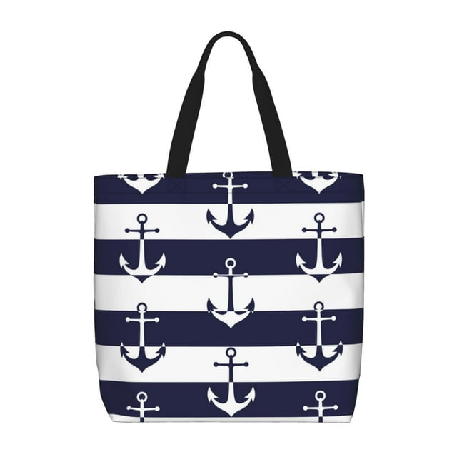 Balery Anchors Bolsa de Mano para Mujeres con Cremallera, Bolsa de Gimnasio con Compartimentos, Bolsa para Laptop, Bolsa para Trabajo