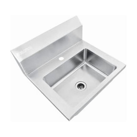 Global Industrial Stainless Steel Wall Mount Hand Sink W/Strainer 14""x10""x5""